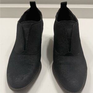 Lucky Brand Fimberly Suede Black Ankle Boots